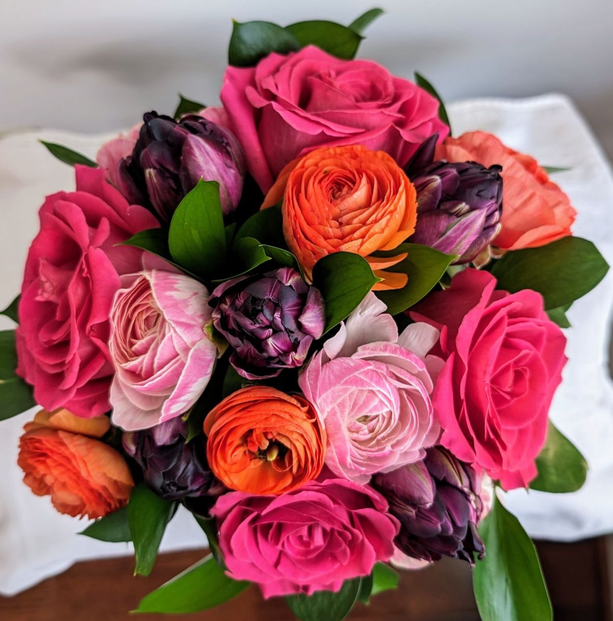 Birthday Roses & Ranunculus