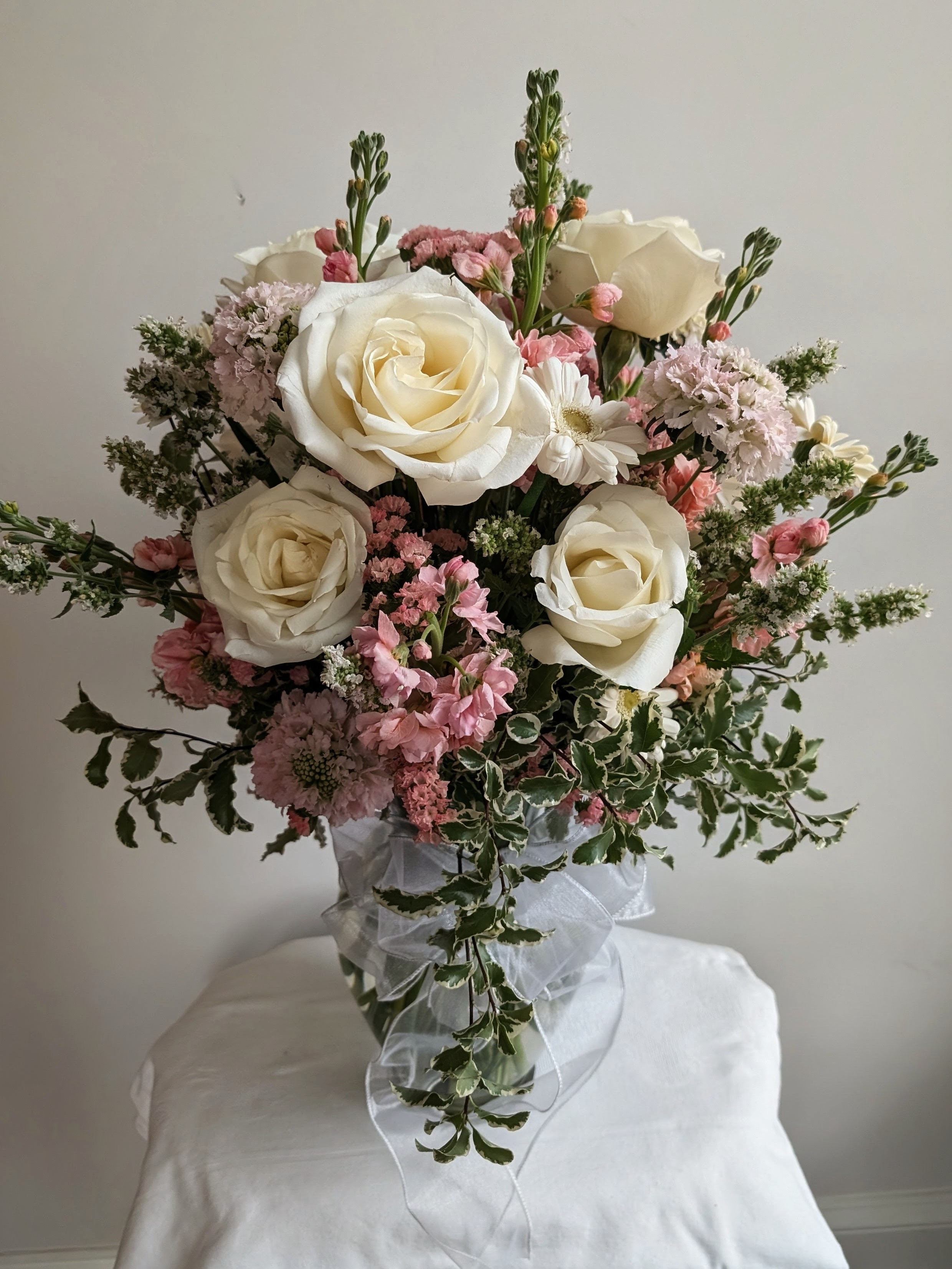 White Tibet roses by Fleurs-de-Lea