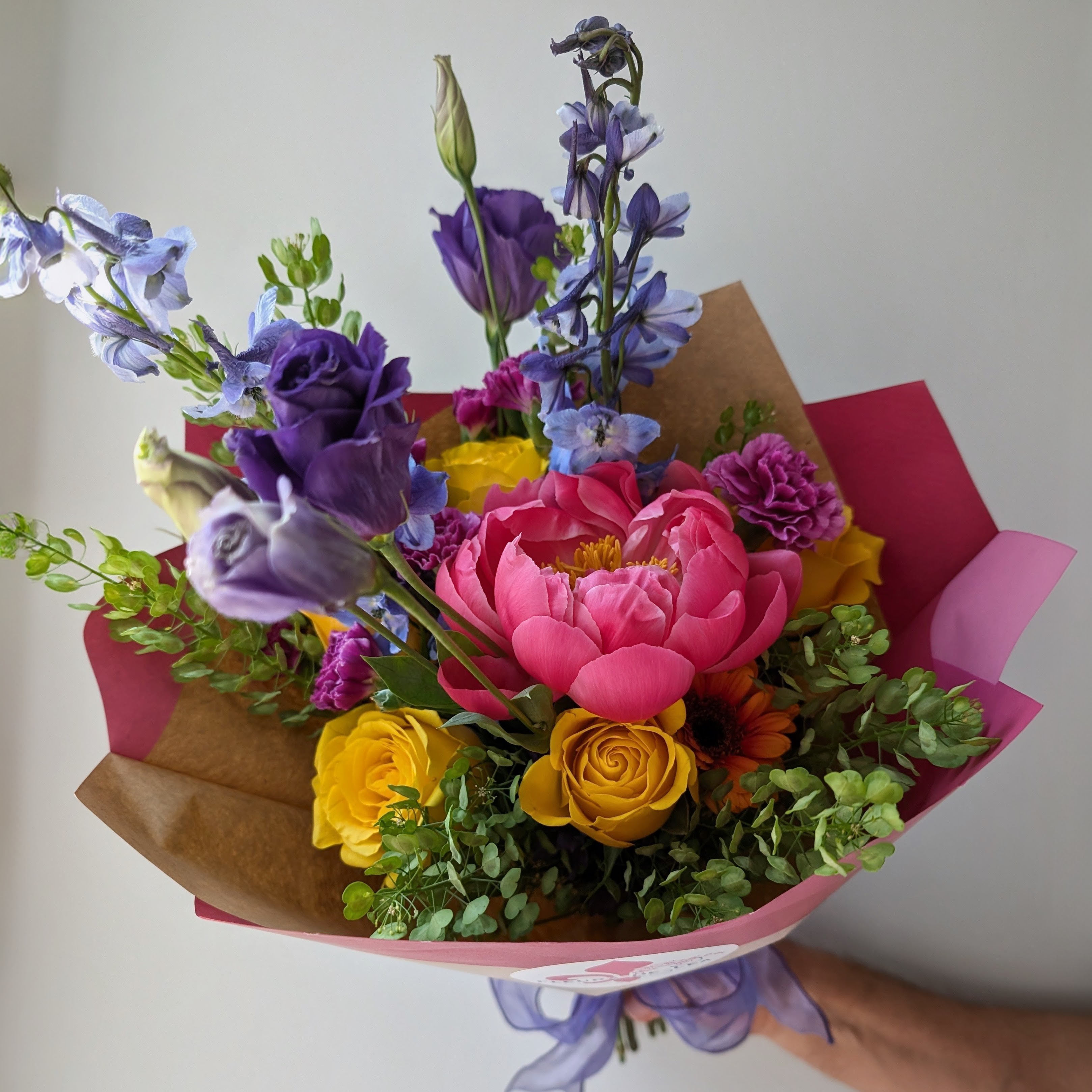 Jewel-Tone Hand-Tied Bouquet