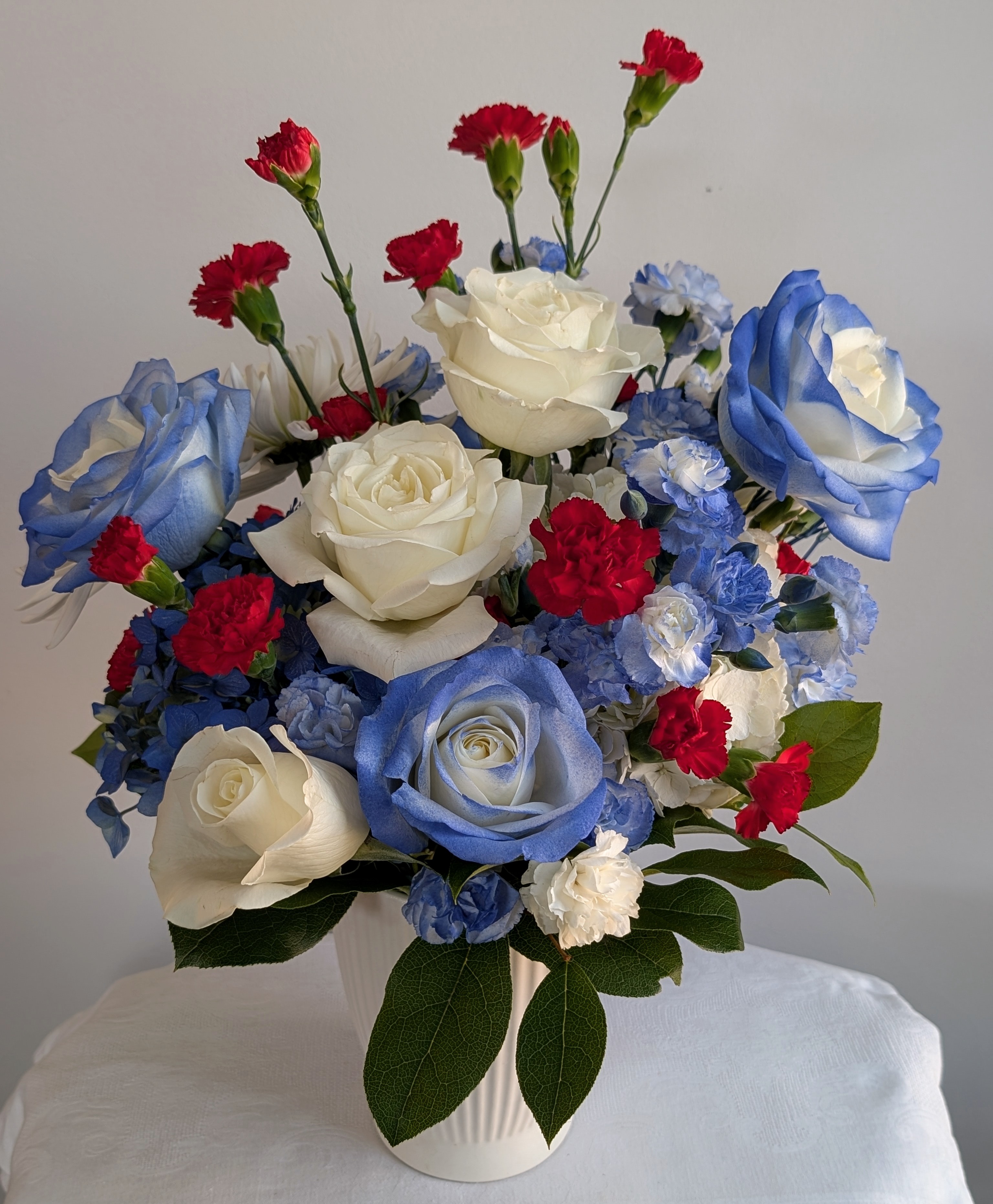Blue & White Rose Celebration
