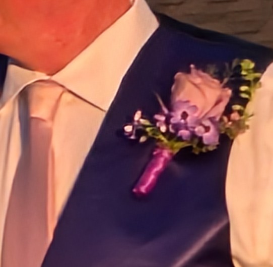 Lavender Rose Boutonniere