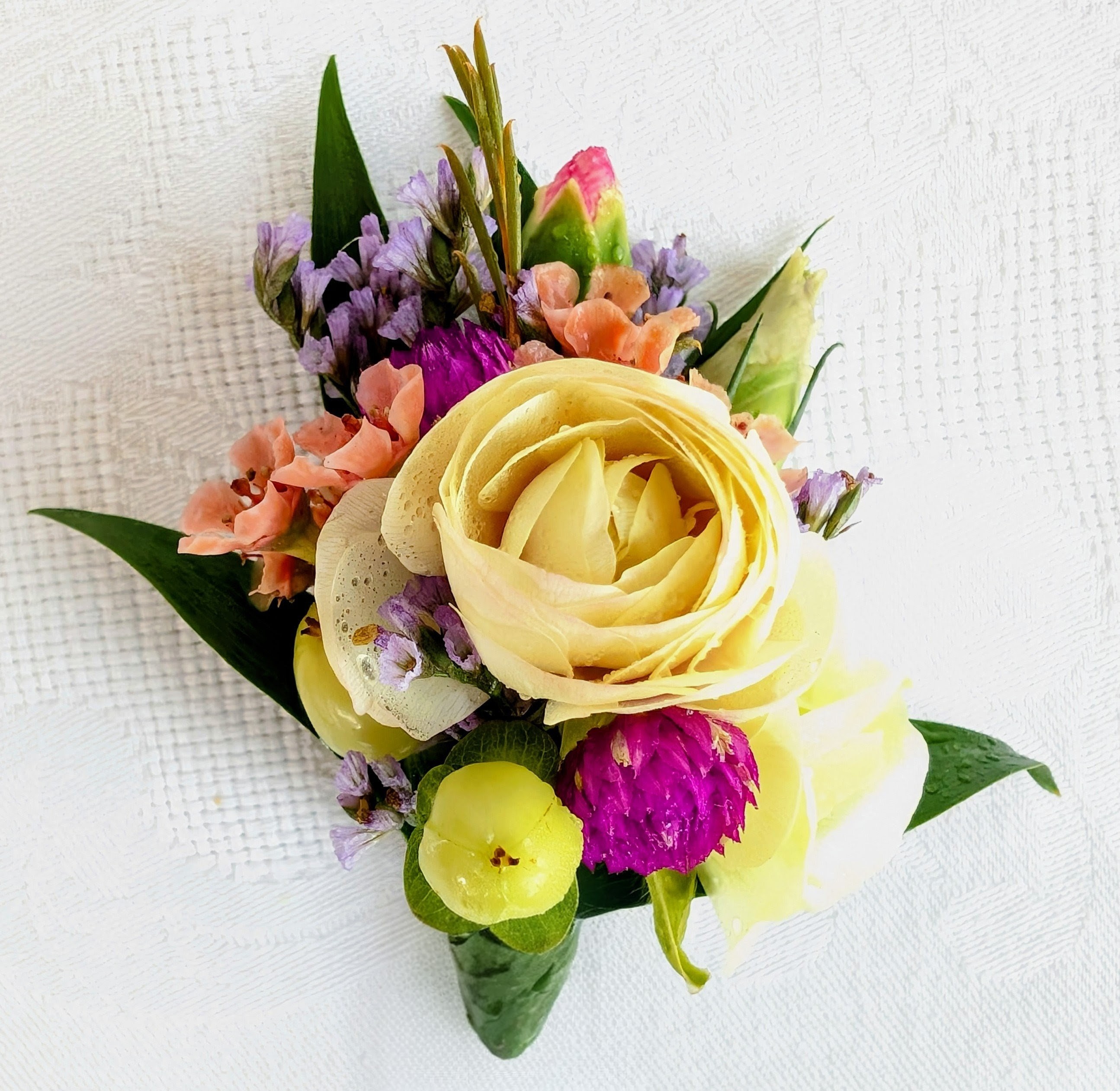 Spring Medley Boutonniere