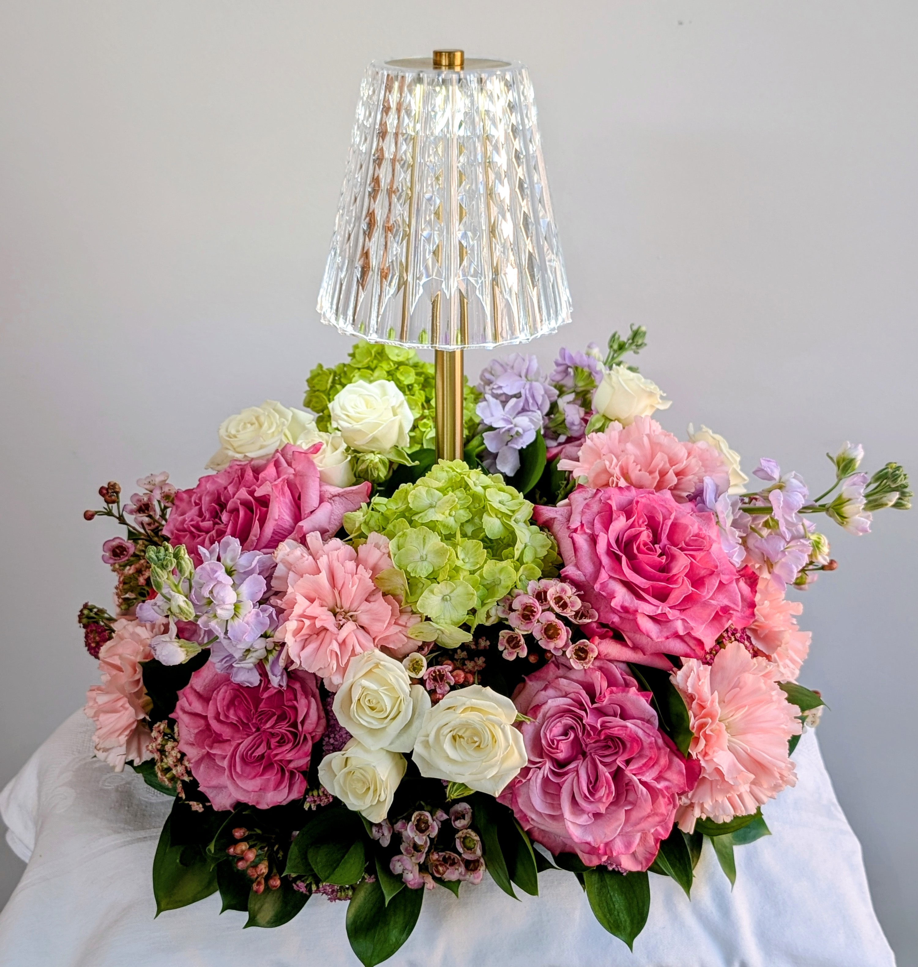 Crystal Lamp Centerpiece