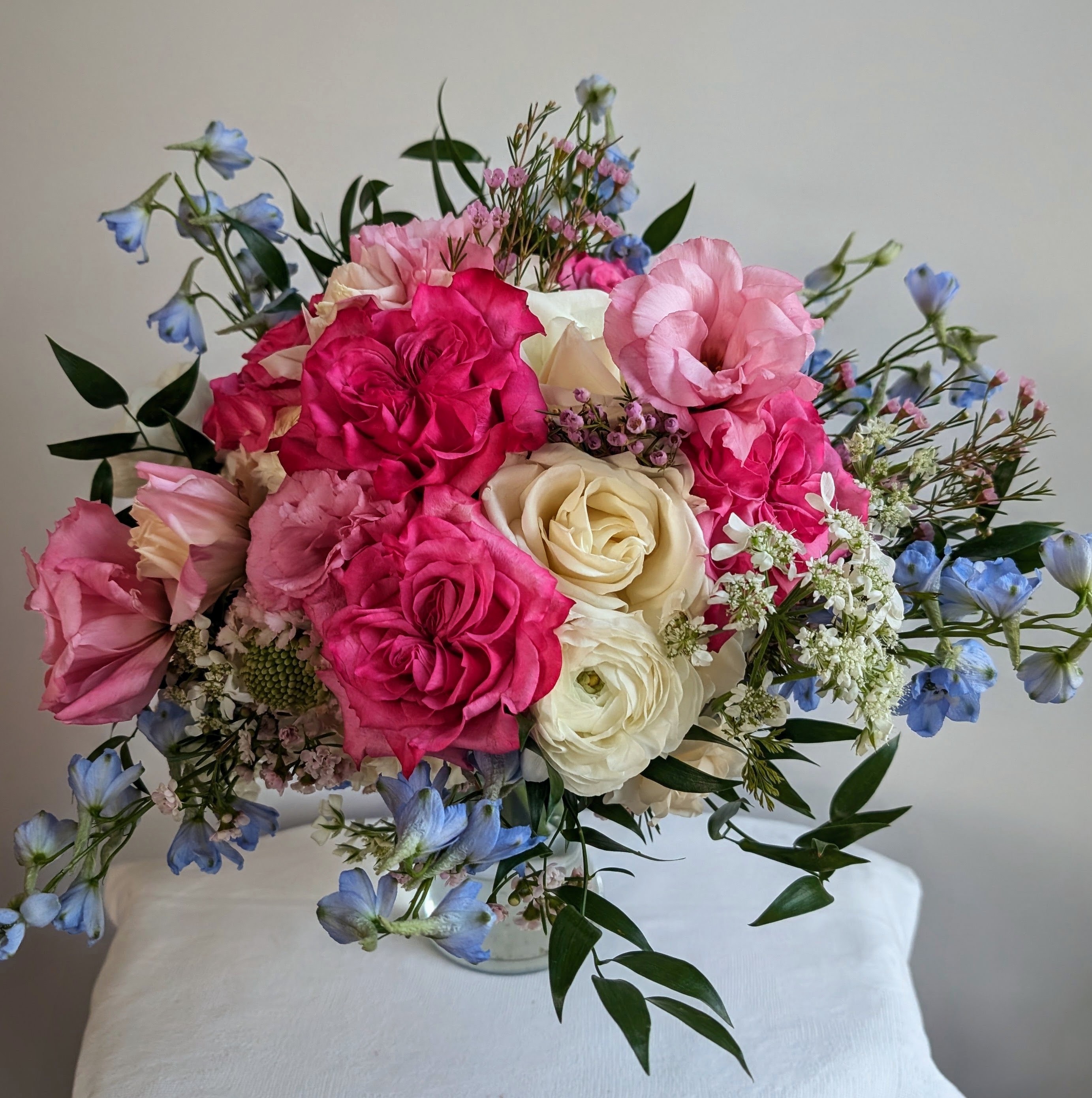 Rose & Lisianthus Bridal Bouquet